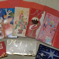 christmas cards money wallet