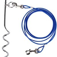 Camping Dog Lead Cable And Ground Spike