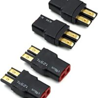 elechawk 4 PCS Female T-Plug Deans to Male Adapter Compatible with TRX